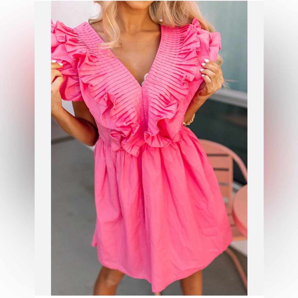 Pink Ruffle Dress!